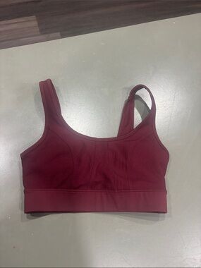 JoyLab Ribbed Burgundy Sports Bra